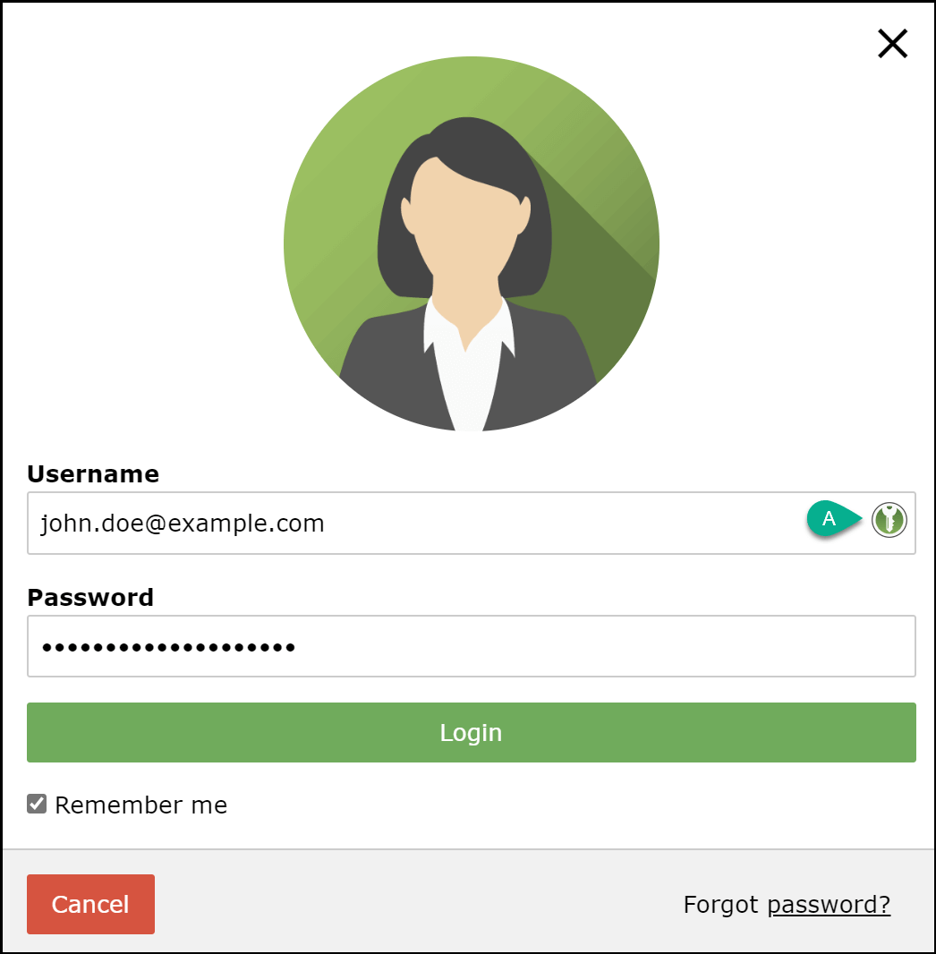 让浏览器自动填密码示意图